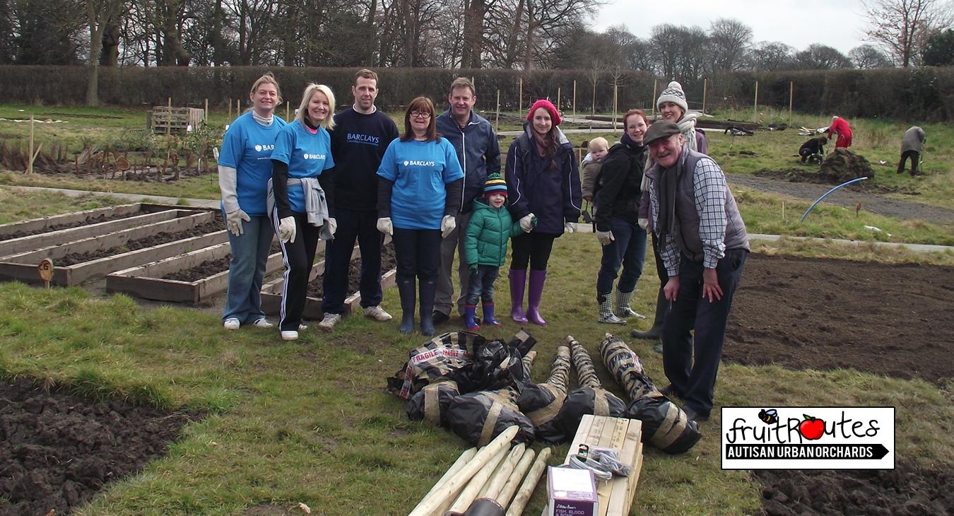 Orchard Planting with Barclays CSR Team & Volunteers